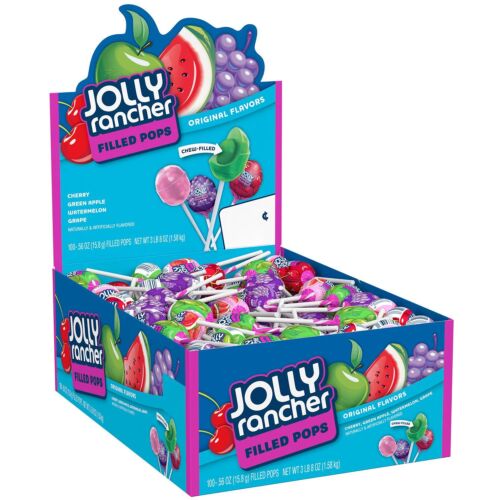 Jolly Rancher Filled Pops Original 100 x 16g (0.56oz)