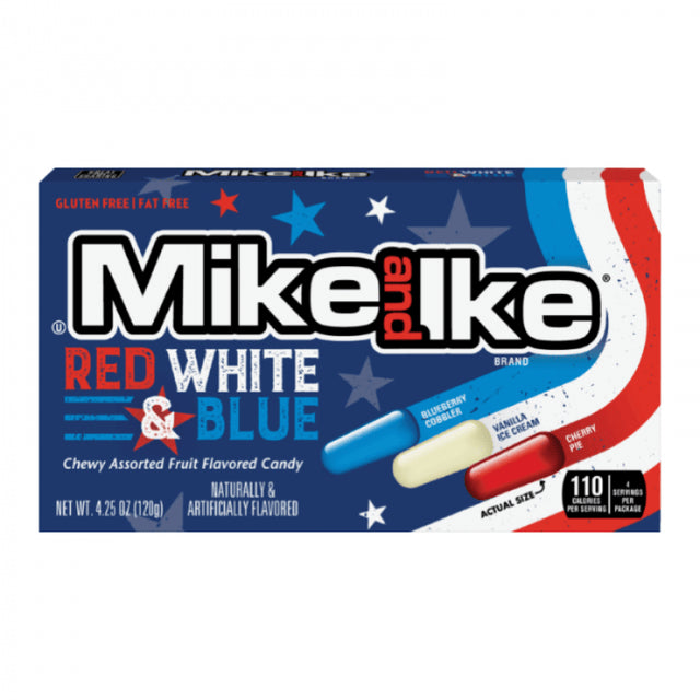 Mike & Ike  Theater Box Red, White & Blue 120g (4.25oz)