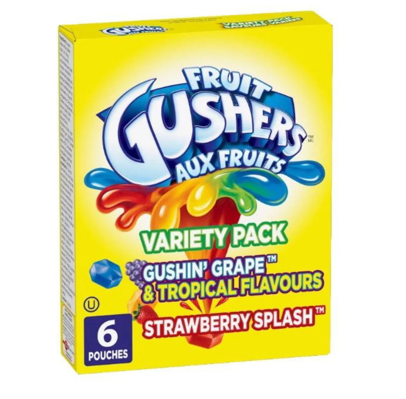 Betty Crocker Fruit Gushers Variety Pack 138g