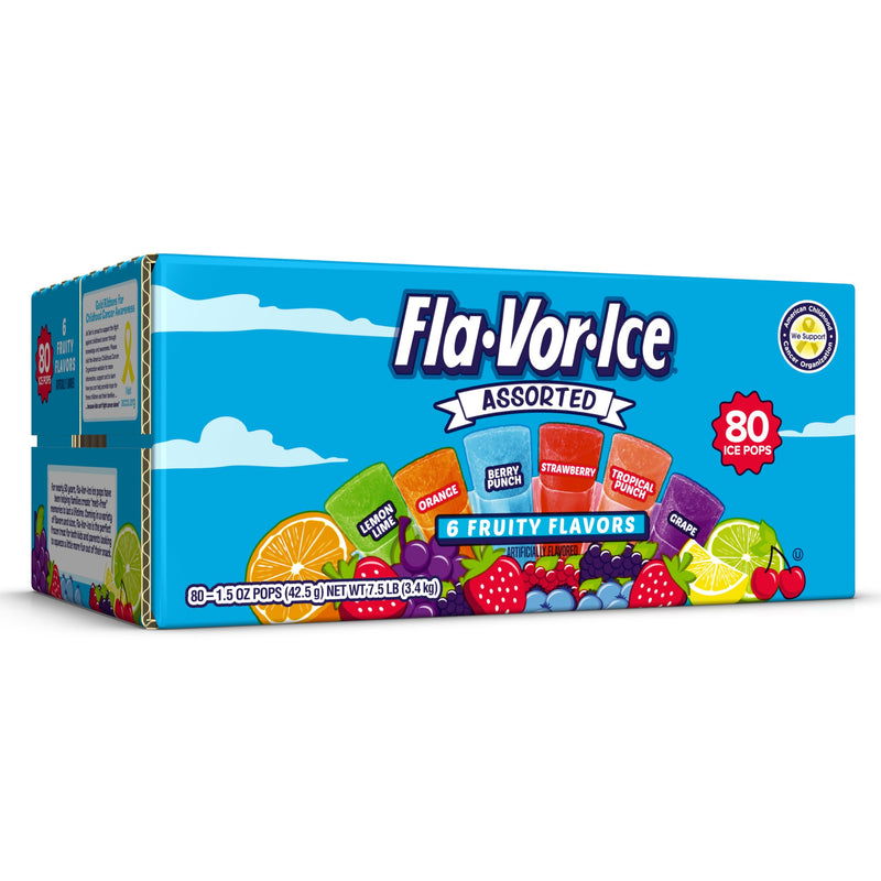 Fla-Vor-Ice Assorted SMALL 80 x 42.5g (1.5oz)