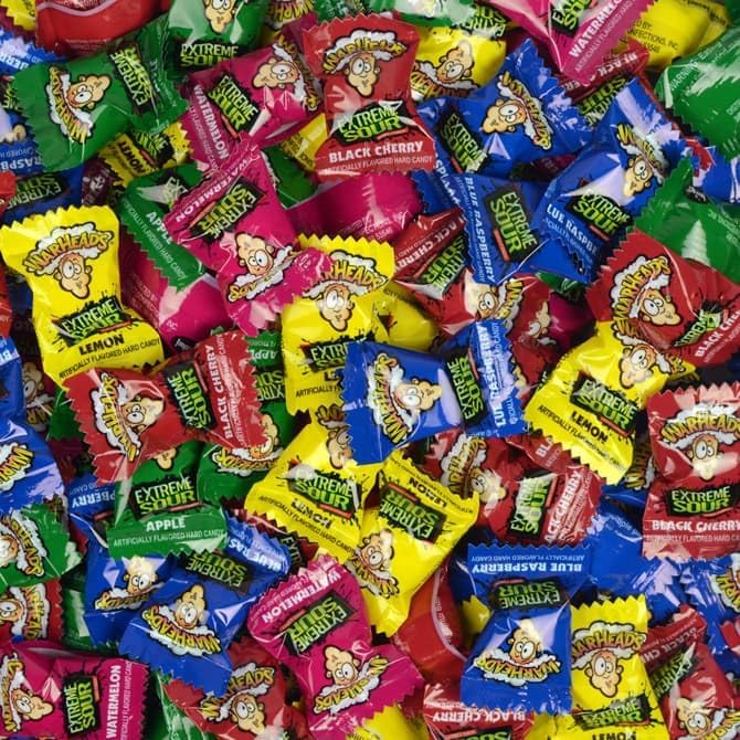 BULK Warheads Extreme Sour Hard Candy 1kg