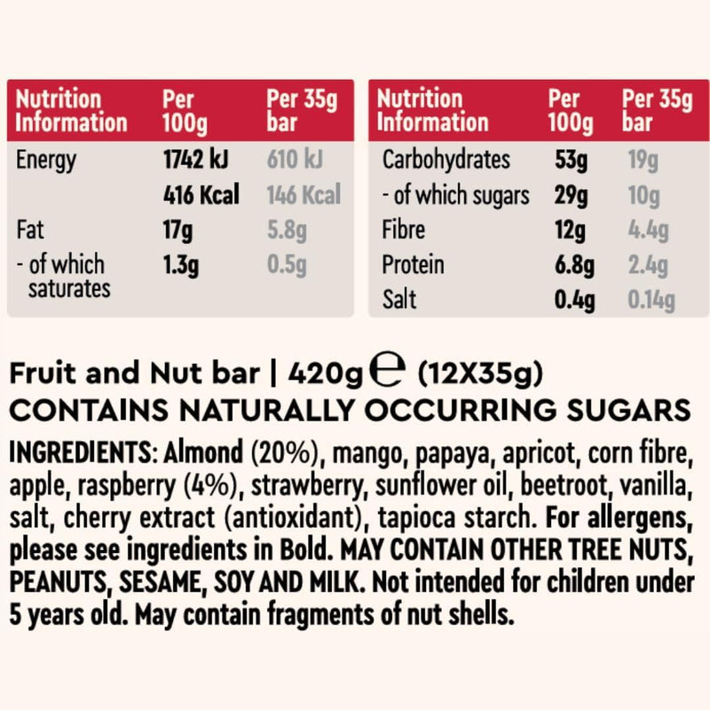 Presteez Bar Raspberry & Almond 35g