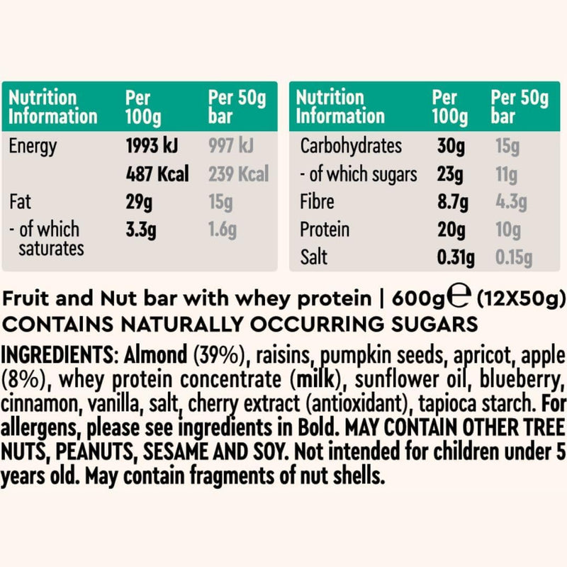 Presteez Pack of 12 x 50g Protein Bar Almond & Apple