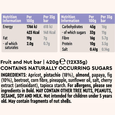 Presteez Bar Fig & Pistachio 35g