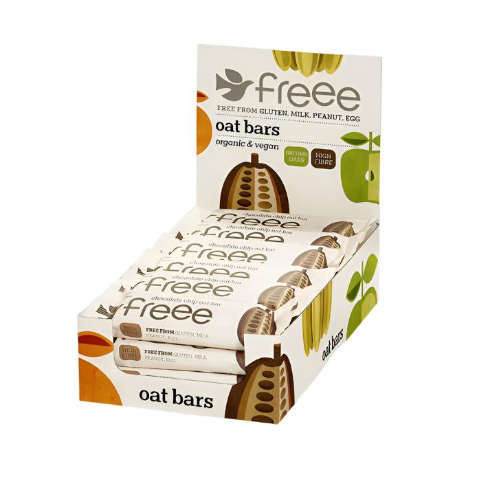 Doves Farm Pack of 18 x 35g Flapjack Chocolate Chip Oat Bar