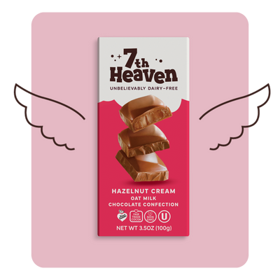 7th Heaven Hazelnut Cream Oat Milk Chocolate 100g