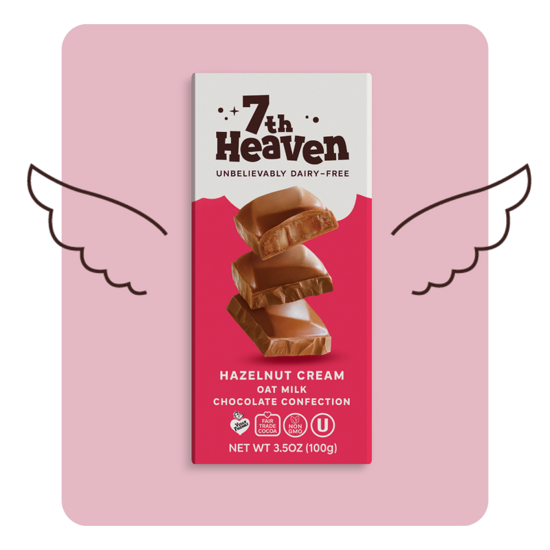 7th Heaven Hazelnut Cream Oat Milk Chocolate 100g