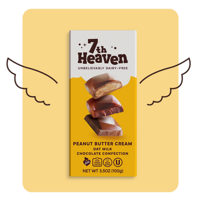 7th Heaven Peanut Butter Cream Oat Milk Chocolate 100g