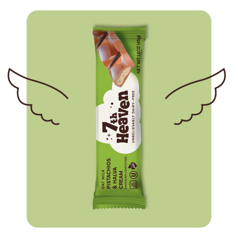 7th Heaven Pistachios & Halva Cream Oat Milk Chocolate 45g