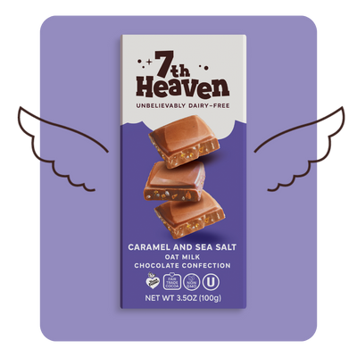 7th Heaven Caramel And Sea Salt Oat Milk Chocolate 100g