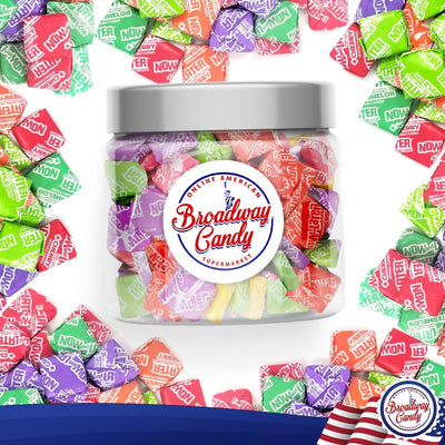 Now & Later Sweet & Sour Chewy Candy Assorted Jar 450g (Approx. 100 Pieces) by Broadway Candy