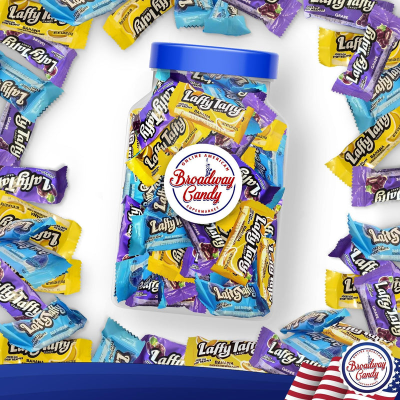 Laffy Taffy Individually Wrapped 3-Flavour Mix 900g (Approx. 90 Pieces) by Broadway Candy