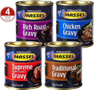 Massel Gravy Variety Pack, 130g, Pack of 4