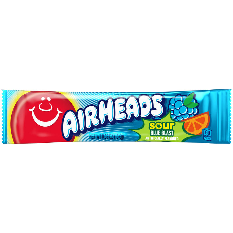 Airheads Pack of 36 x 15.6g Singles Sour Blue Blast