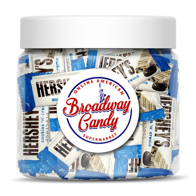 Hershey's Cookies & Cream Chocolate Snack Size Jar, 350g (Approximately 25 Pieces)