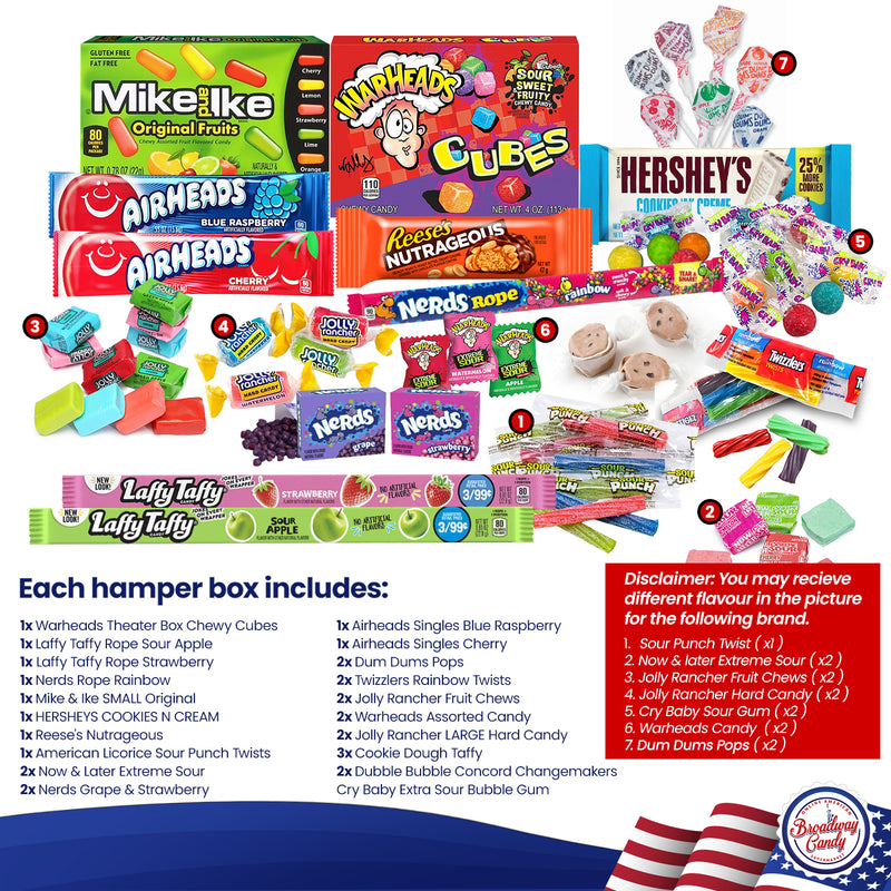 American Candy Gift Box | Sweet & Chocolate Hamper by Broadway Candy