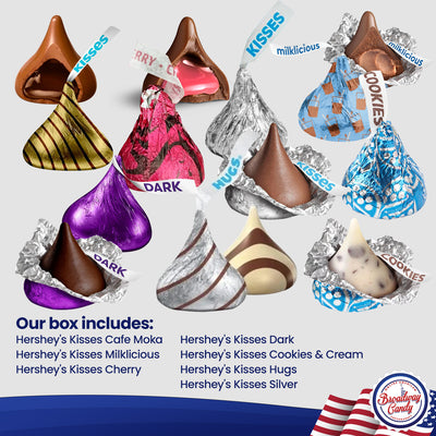 Blissful Kisses by Broadway Candy | 900g Assortment of Hershey's Kisses