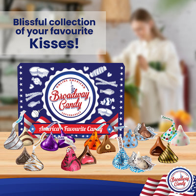 Blissful Kisses by Broadway Candy | 900g Assortment of Hershey's Kisses