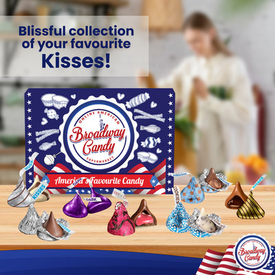 Blissful Kisses by Broadway Candy | 900g Assortment of Hershey's Kisses