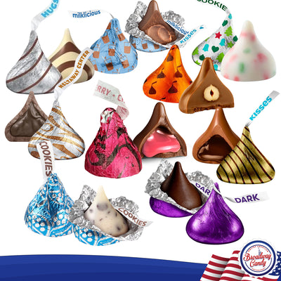 Blissful Kisses by Broadway Candy | 900g Assortment of Hershey's Kisses