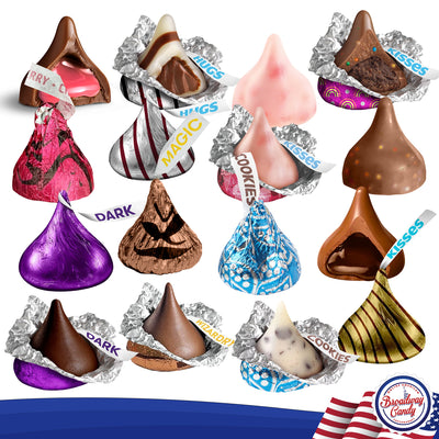 Blissful Kisses by Broadway Candy | 900g Assortment of Hershey's Kisses