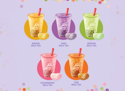 Jelly Belly 5 Flavour Bubble Tea Mix Bag 70g