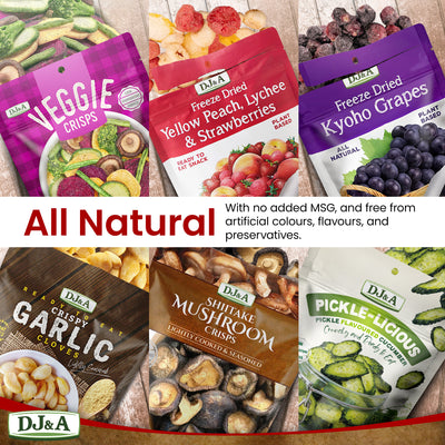 DJ&A Premium Vegetable and Fruit Snack Variety Pack of 6