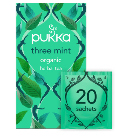 Pukka Pack of 4 x 32g Three Mint