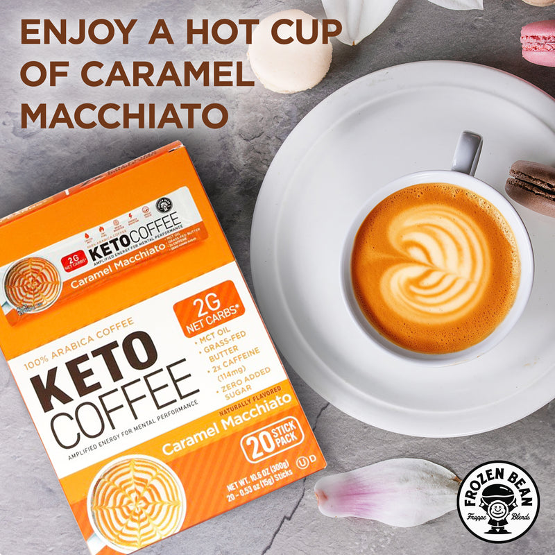 The Frozen Bean ICB Keto Caramel Macchiato (20ct) 300g (10.6oz)