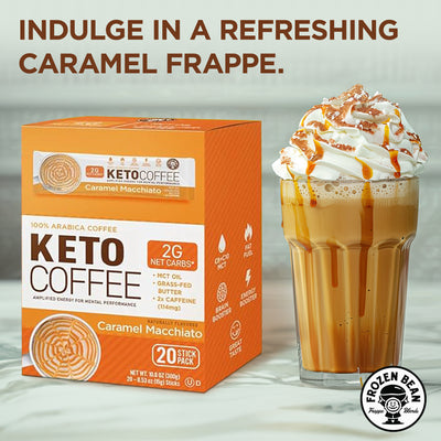 The Frozen Bean ICB Keto Caramel Macchiato (20ct) 300g (10.6oz)