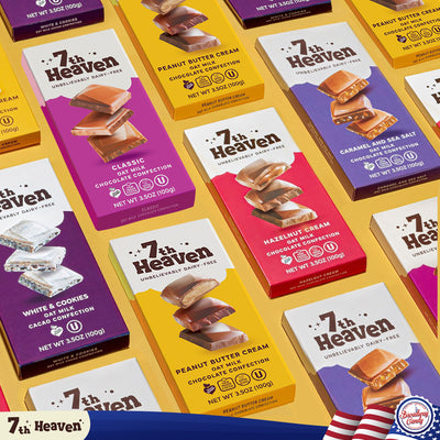 7th Heaven Oat Milk Chocolate 100g Slab Variety | Assortment of 5 Slabs