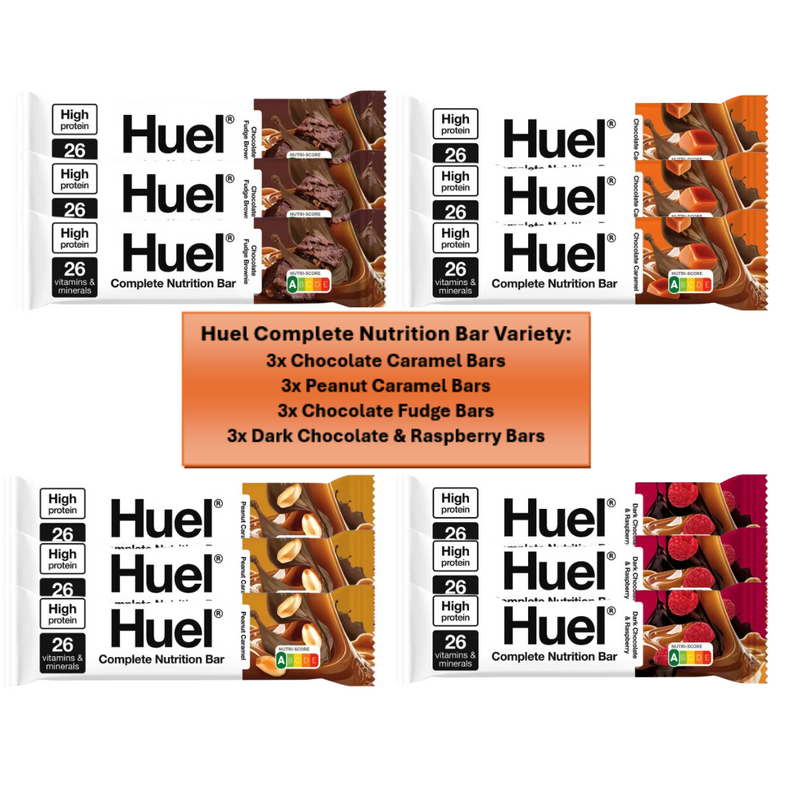 Huel Complete Nutrition Bar Variety (Pack of 12) by Broadway Candy