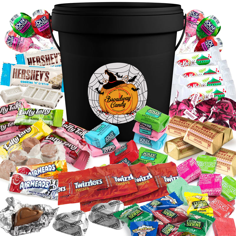 Candy Bucket 450g by Broadway Candy | Filled to the Brim | Assorted Sweets & Chocolates