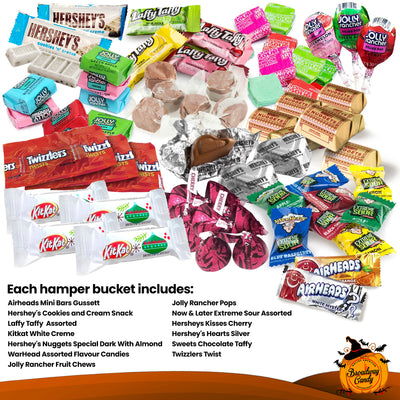 Candy Bucket 450g by Broadway Candy | Filled to the Brim | Assorted Sweets & Chocolates