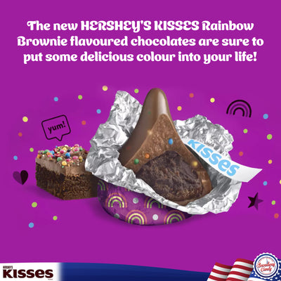 Hershey's Kisses Brownie Flavour Chocolates, 1 kg Bag