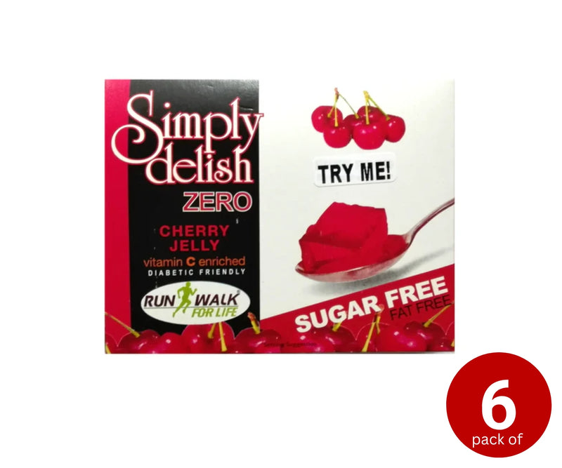 Simply Delish - Sugar-Free Jelly Dessert, Cherry Flavour 8g