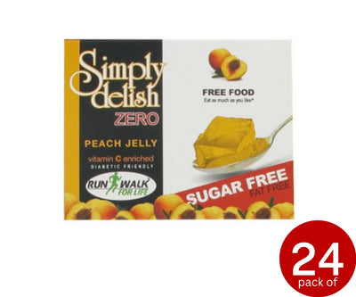 Simply Delish - Sugar-Free Jelly Dessert, Peach Flavour, 8g