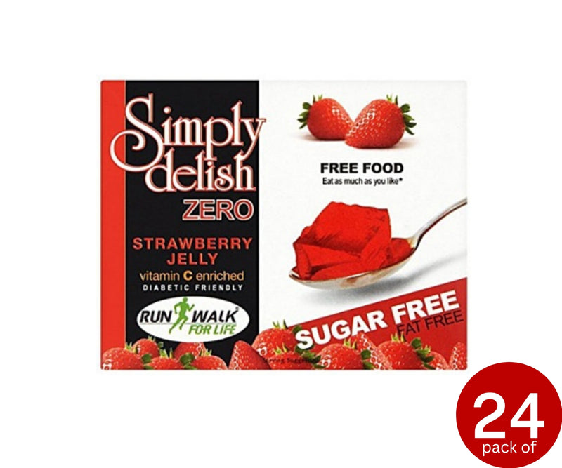 Simply Delish - Sugar-Free Jelly Dessert, Strawberry Flavour, 8g