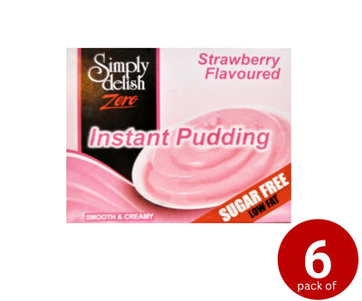 Simply Delish, Sugar Free Instant Pudding, Strawberry Flavour 40g