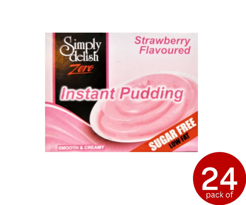 Simply Delish, Sugar Free Instant Pudding, Strawberry Flavour 40g