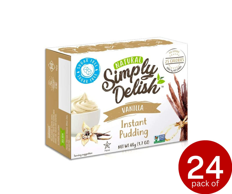 Simply Delish, Natural Sugar Free Pudding, Vanilla Flavour 44g