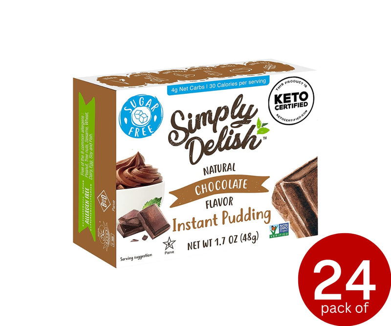 Simply Delish, Natural Sugar Free Pudding, Chocolate Flavour 44g