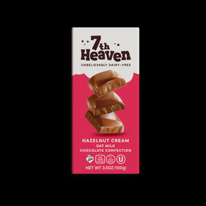 7th Heaven Hazelnut Cream Oat Milk Chocolate 100g