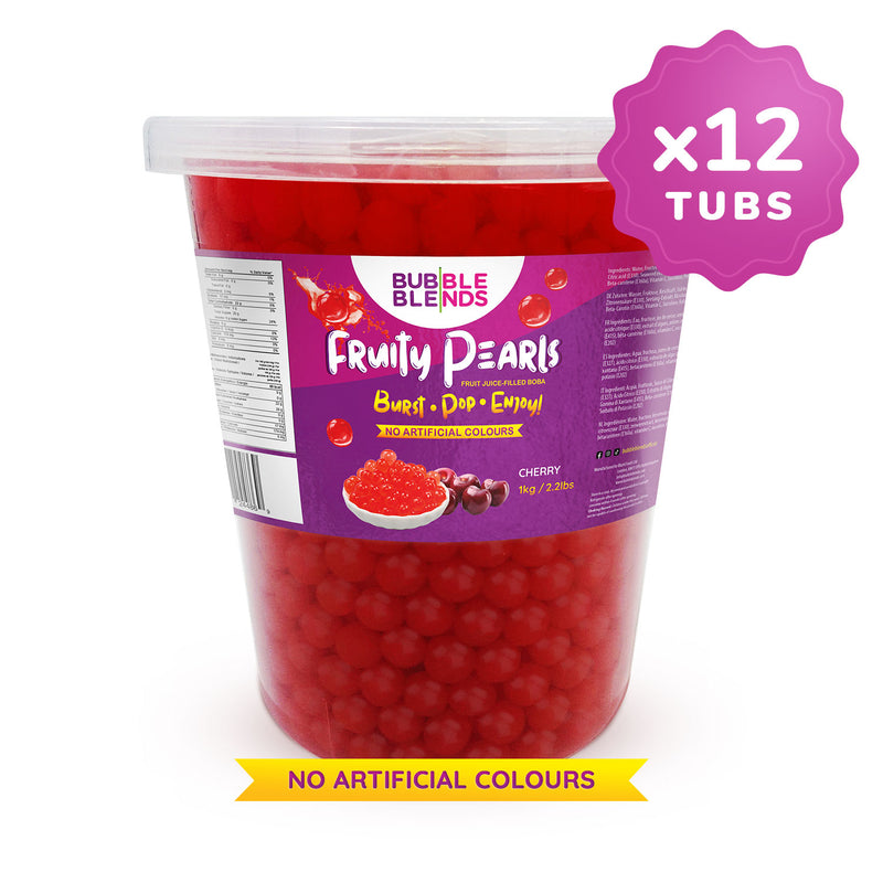 Bubble Blends - Cherry Popping Boba Fruit Juice Filled Pearls 1kg