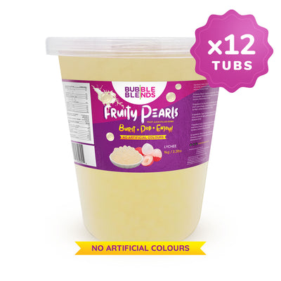 Bubble Blends - Lychee Popping Boba Fruit Juice Filled Pearls 1kg