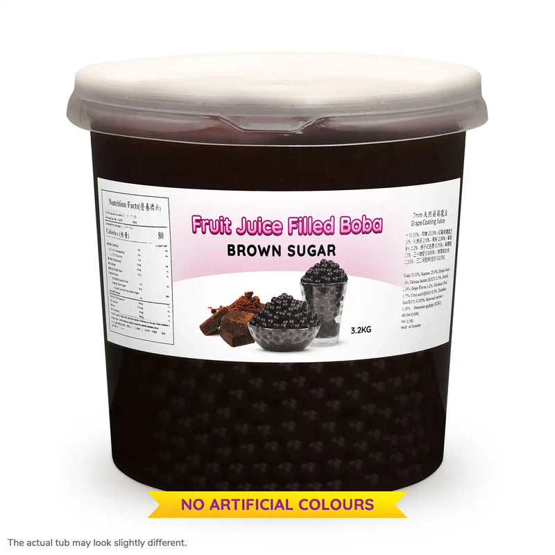 Bubble Blends - Brown Sugar Popping Boba Fruit Juice Filled Pearls 3.1kg