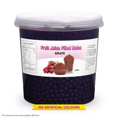 Bubble Blends - Grape Popping Boba Fruit Juice Filled Pearls 3.1kg Expired 29/2/2024