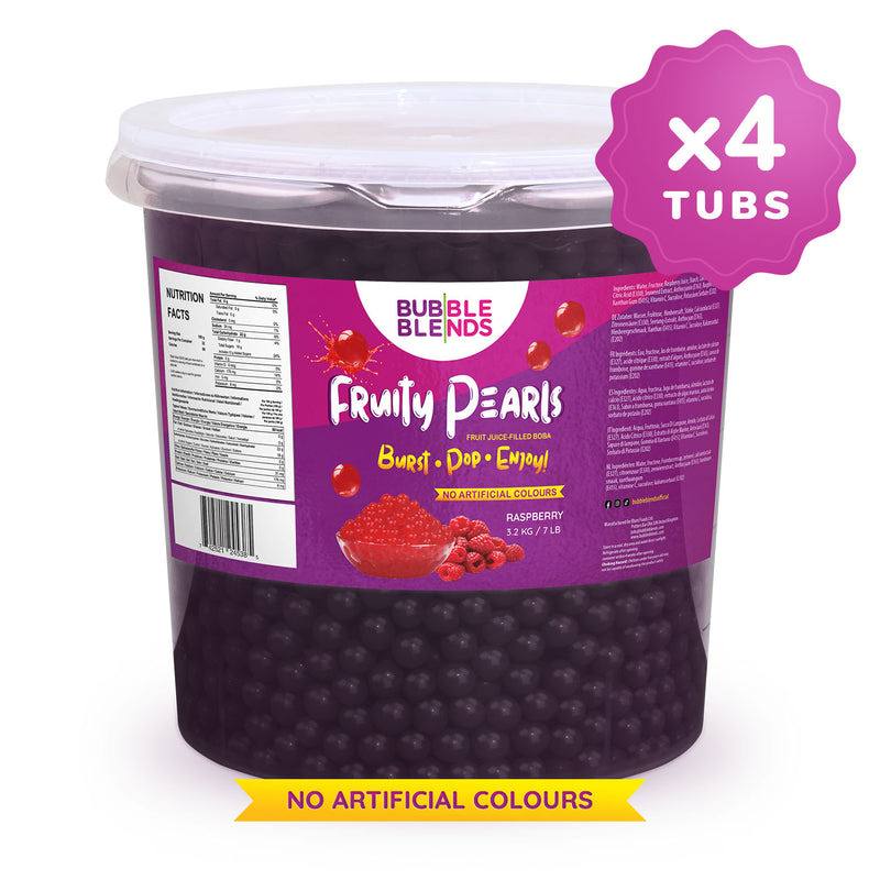 Bubble Blends - Raspberry Popping Boba Fruit Juice Filled Pearls 3.2kg