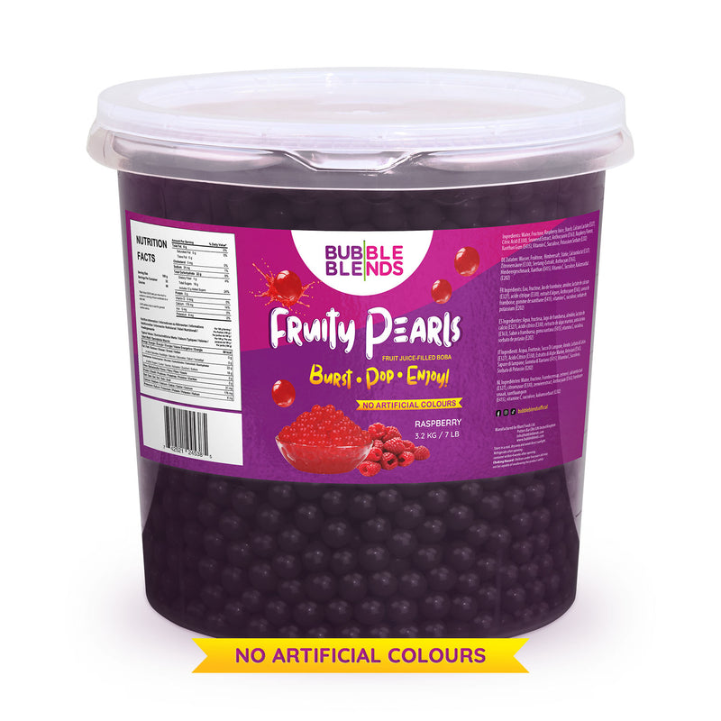 Bubble Blends - Raspberry Popping Boba Fruit Juice Filled Pearls 3.2kg