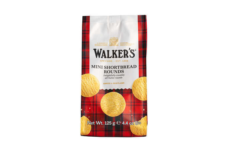 Walkers Mini Pack of 12 x 125g Shortbread Rounds Bag